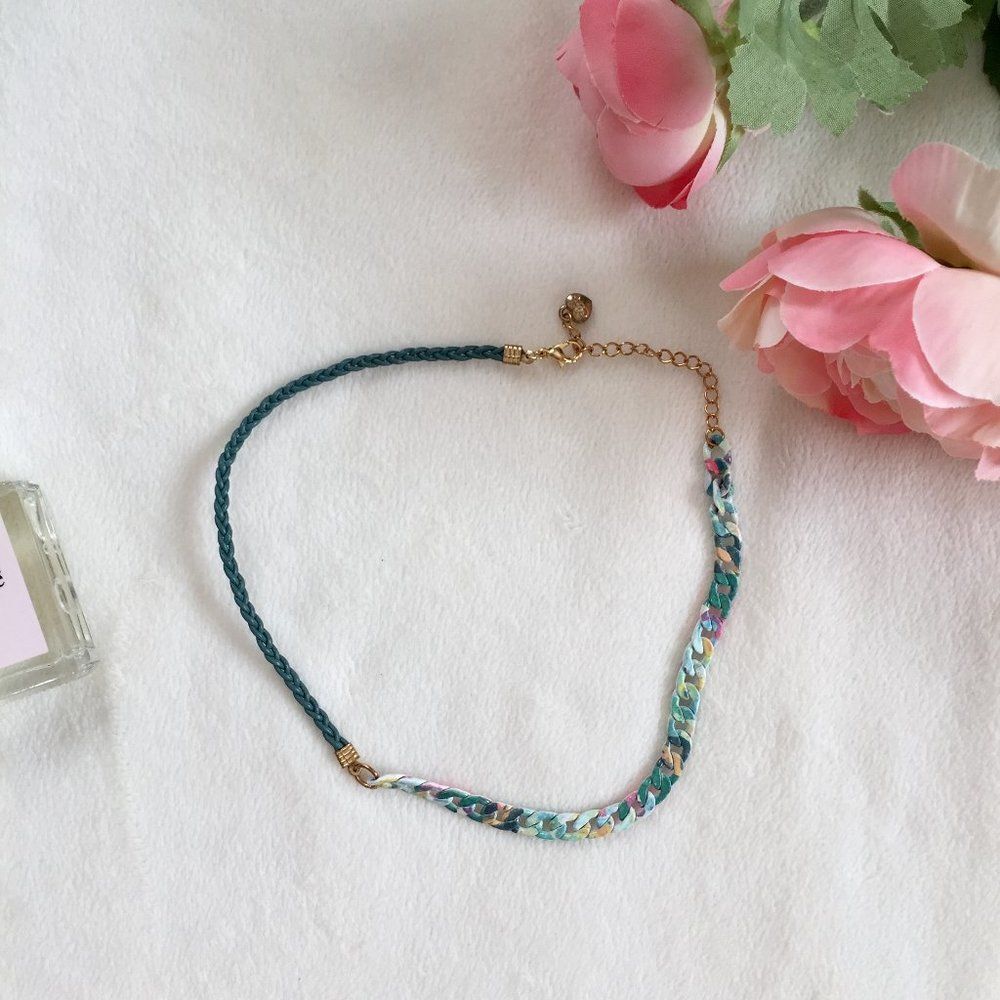 Emerald Green Chain Choker Necklace